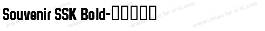 Souvenir SSK Bold字体转换